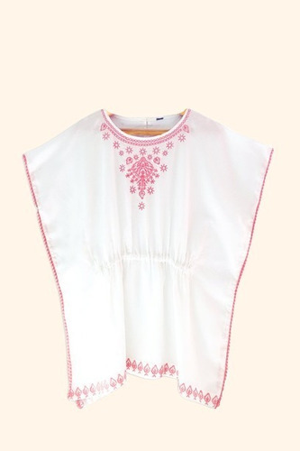 Bff Blusa Tunica Nena Dia Rosa Bordado Y Borlas Witty Girls