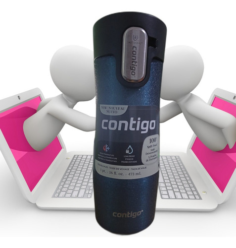 Vaso Contigo Azul Térmico 473 Ml Azul West Loop