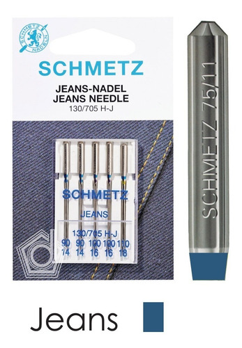 Kit De Agujas Para Jeans Schmetz Máquina Familiar