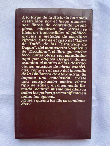 Imagen 2 de 9 de Jacques Bergier Libros Condenados De Rebelión De Los Brujos