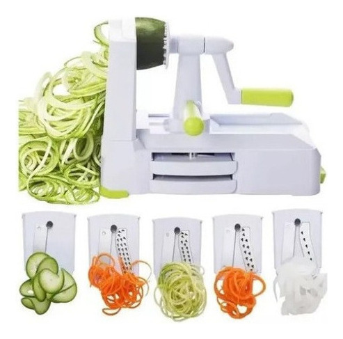 Rallador Verduras En Espiral 5 Cuchillas Spiralizer