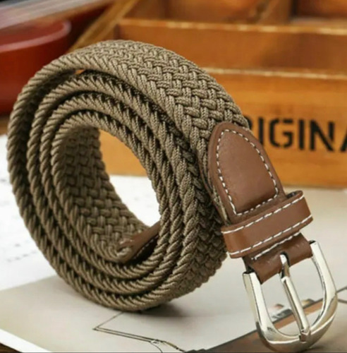 Cinturon Para Hombre Con Tejido Elastico