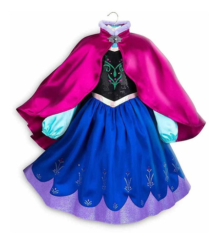 Vestido Anna Frozen De Disney Para Niñas