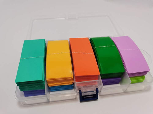 Imagen 8 de 9 de Kit X 12 Funda Termoencogible Para Baterias De Litio 18650