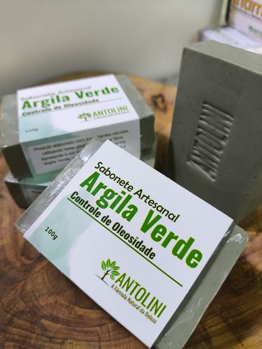 Argila Verde Sabonete Peles Oleosas