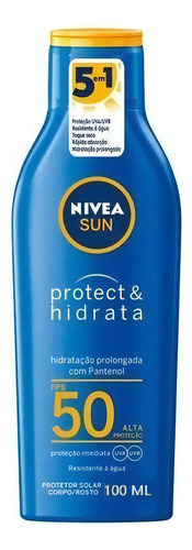 Protetor Solar Nivea Fps50 100ml Toque Seco, Rápida Absorção