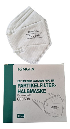 Mascarilla Kn95 Blanca 10un Por Caja, Pack 10 Cajas