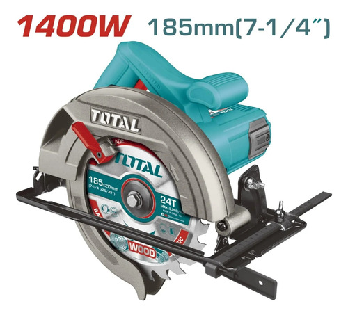 Sierra Circular 7 1/4'' 1400w 4800rpm Profesional Total