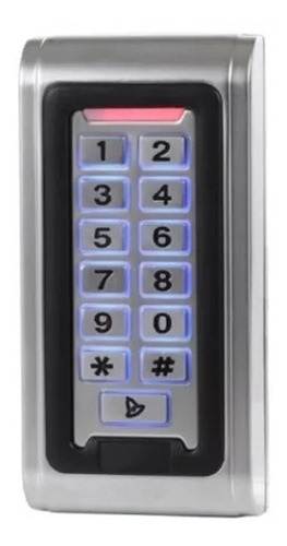 Imagen 5 de 9 de Teclado Control Acceso Metalico Muy Resistente Anti Vandalico Apto Intemperie 2000 Usuarios Clave O Tarjeta + Fuente Nñ