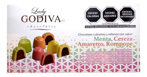 Lady Godiva Chocolates Surtidos Cubiertos Y Rellenos Sabores