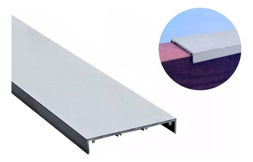 Tapacanto De Aluminio 36mm X 1.5mtrs Pc4 Emr