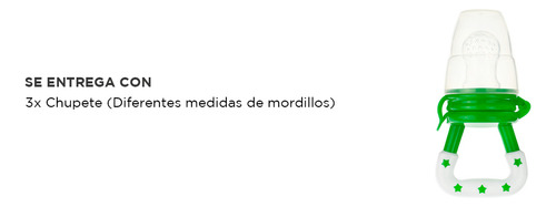 Kit X3 Chupetes Para Frutas Bebés Mawe Mordillo De Comida