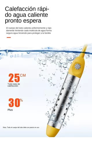 Calentador De Agua Eléctrico De Inmersión Flotante 2500w 1.5