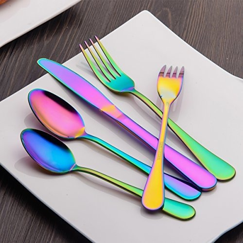 Berglander Cubiertos Set 20 Piezas De Acero Inoxidable Con T