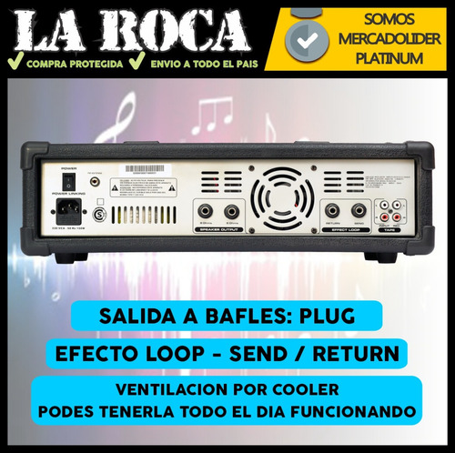Imagen 5 de 10 de Consola 5 Canales Potencia 200w Con Usb Bluetooth Eq Efectos