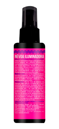 Nevoa Iluminadora Cachos Curvas Magicas Widi Care 60ml