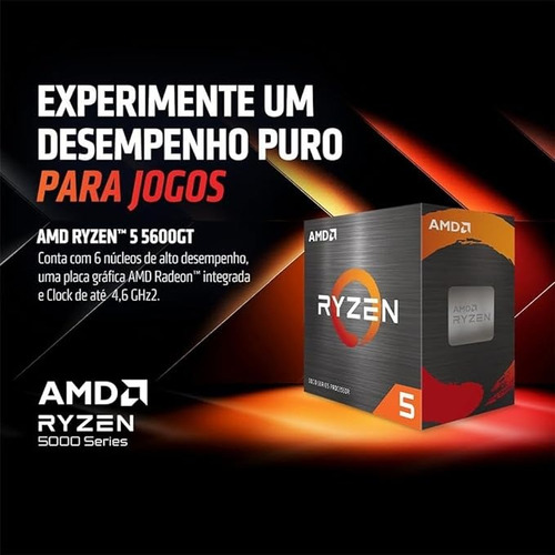 Pc Computador Gamer Ryzen 5 5600gt, 16gb Ddr4 Nvme 1tb