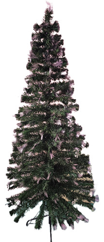 Árbol Decorativo Navideño De Fibra Óptica Led 2.10 Mts