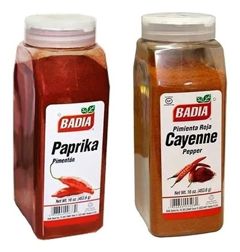 Badia Paprika Y Cayena Pimientas Rojas Combo