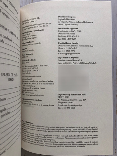 Baudelaire / Poemas Esenciales / Salvat