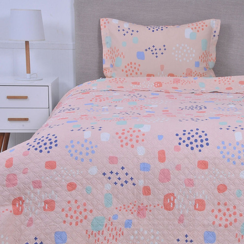 Quilt Estampado Niñas Juvenil 1.5 P Reversible Mashini