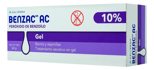 Benzac Ac Gel 10 %, 1 Tubo 60 G