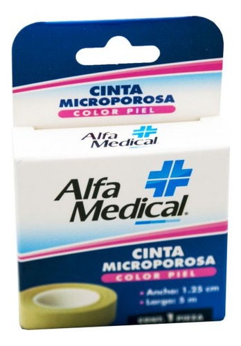 Alfa Medical 1.25 Cm 5 M Caja Con Una Cinta Microporosa Colo