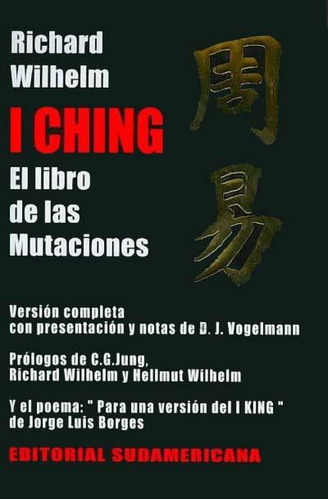 Imagen 1 de 1 de I Ching Libro De Las Mutaciones Wilhelm + Monedas  + Sellado