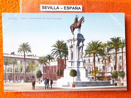 Antigua Postal De La Ciudad De Sevilla España 