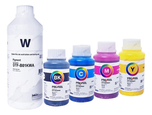 Kit 2l 5 Corestinta Dtf Inktec P/ Ep I3200 I1600 I800 Dx5