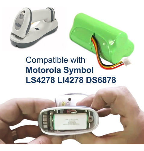Hqrp Paquete De 5 Baterías Compatibles Con Motorola Symbol