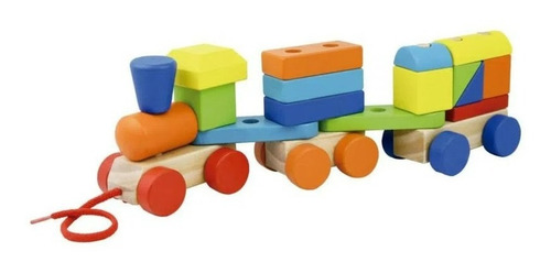 Benic Tren De Madera Con Bloques Encastrables Be05 Shine