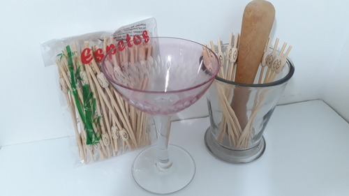 100 Espeto Enfeite Surf Tribal 12cm Lanches Coquetel Drinks