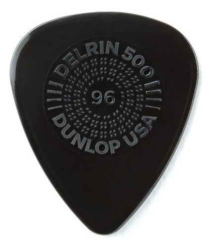 Púas Jim Dunlop Delrin 500 Prime Grip 450r Pack X 6 Color Negro (0,96mm)