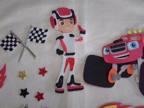 Topper Cake Blaze And The Monsters Machine Personalizado
