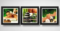 Comprar Set 3 Cuadros Spa Masaje Clinica Estética Decoracion Salon
