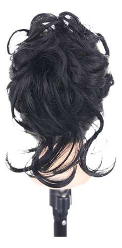 Peças De Cabelo Falso Longas Bolas De Barba Cabeça Preto