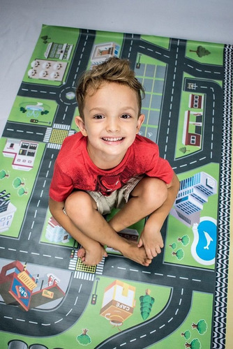 Tapete Ilustrativo Pista Carrinho Hot Wheels 0,60x1,20m