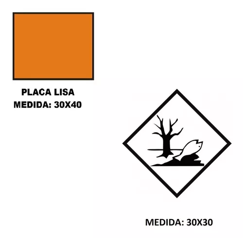 Kit 4 Un Placa Toxico Simbologia Risco Substância 30x30