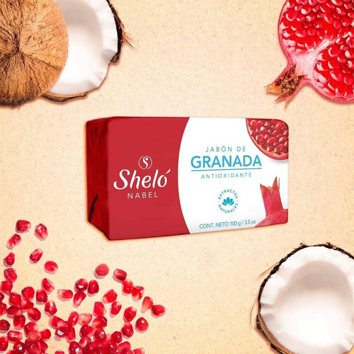 Jabon De Granada Extracto Natural De Rostro 100g Shelo Nabel