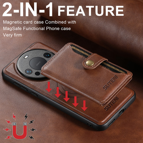 Funda Tipo Cartera De Poliuretano, Tpu, Imán Y Piel Con Tapa Para Huawei Mate 60 Pro Para Mate 60proplus Para Mate 60 Pr