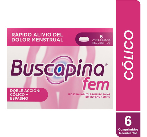 Buscapina Fem Caja X 6 Comprimidos