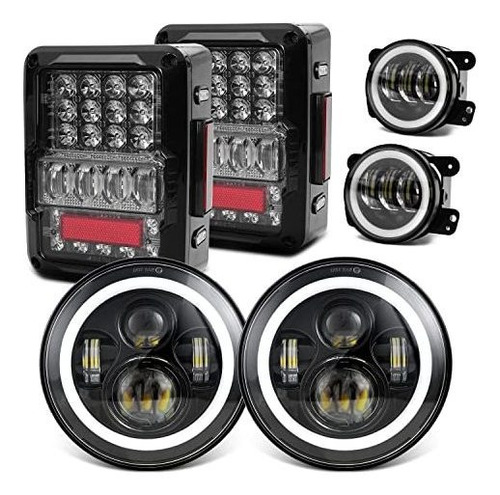 Lx-light Compatible Con Jeep Wrangler Jk Jku *******, Faros 