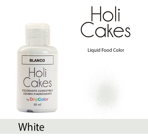 Colorante Liquido Holi Cakes 60 Ml Blanco Para Aerógrafo