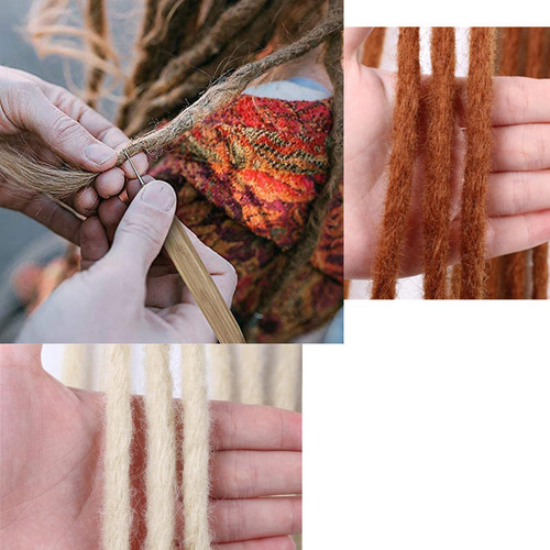 Juego De 24 Ganchos De Bambú Para Rastas, Rastas,l