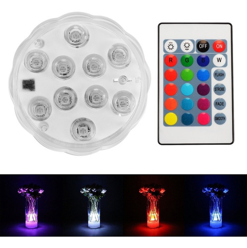 Luces Led Velas Rgb Decoracion Hielofiesta Flores Piscina 