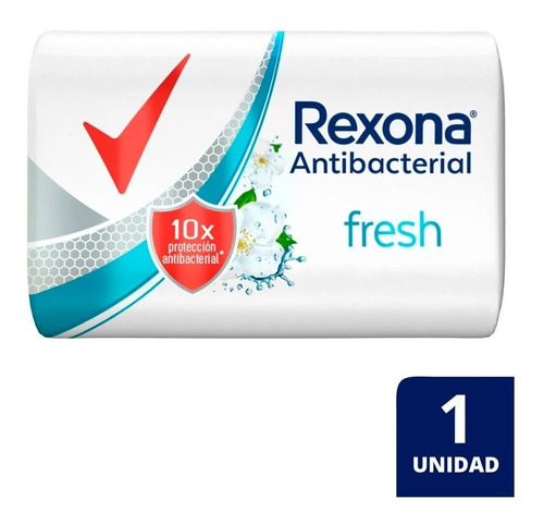 Rexona Jabon En Barra Antibacterial Fresh X 90 Gr