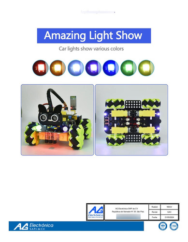 Kit De Robot Coche Inteligente Mecanum Para Arduino