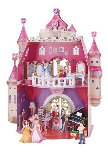 Puzzle 3d- Castillo Princesa Fiesta De Cumpleaños - Cubicfun