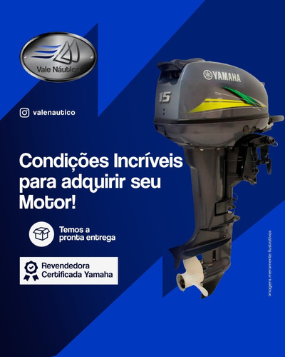 Motor De Popa Yamaha 15 Hp Gmhs Pronta Entrega 